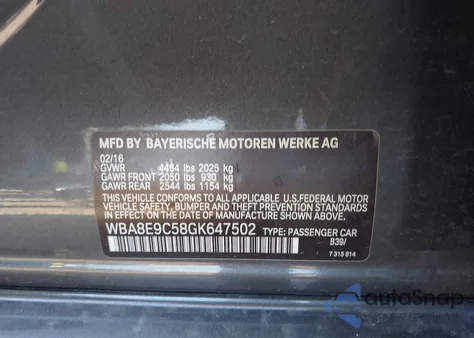 2016 BMW 328I z USA, uszkodzony, nr VIN WBA8E9C58GK647502